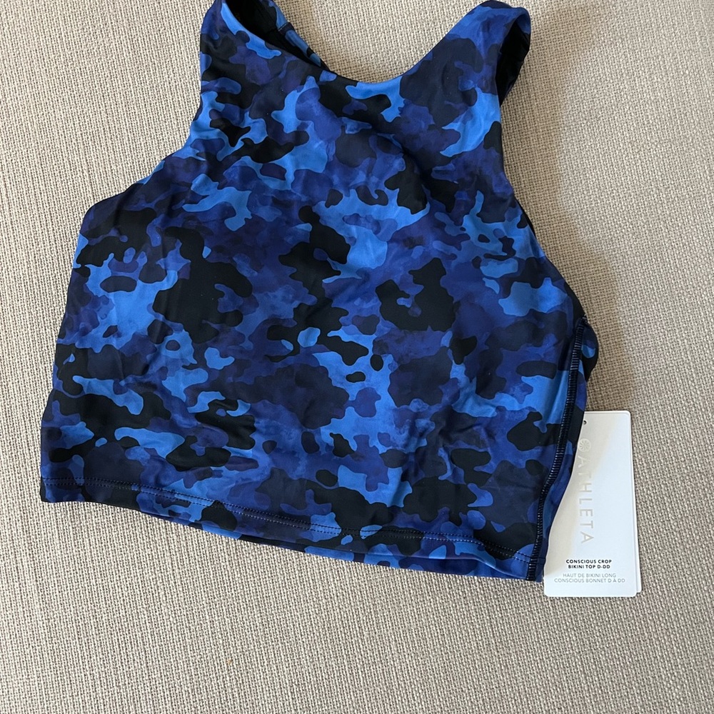 Athleta conscious crop bikini top D-DD